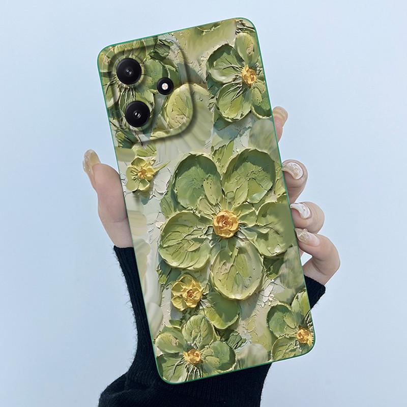 Phone Case For Xiaomi POCO M6PRO 5G Redmi Note 12R 5G Cute Panda Sweet Girls Cats Shockproof Silicone Back Cover For Redmi 12 5G