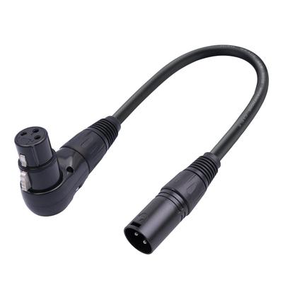 Cable de Audio Canon XLR Macho a Hembra en Ángulo Recto para Venta Transfronteriza