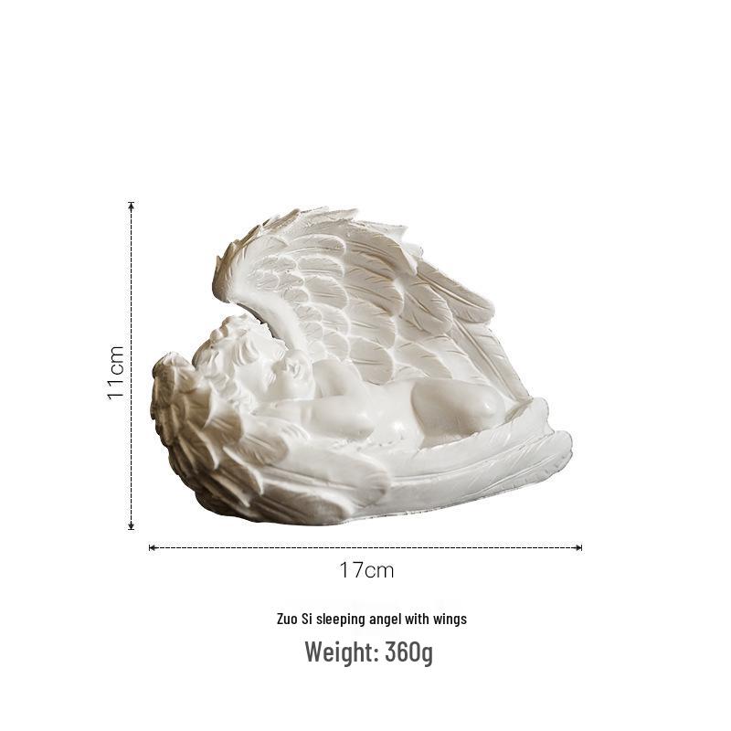 European Vintage Angel Wings Candlestick Holder for Romantic Ambiance In Living Room or Restaurant.