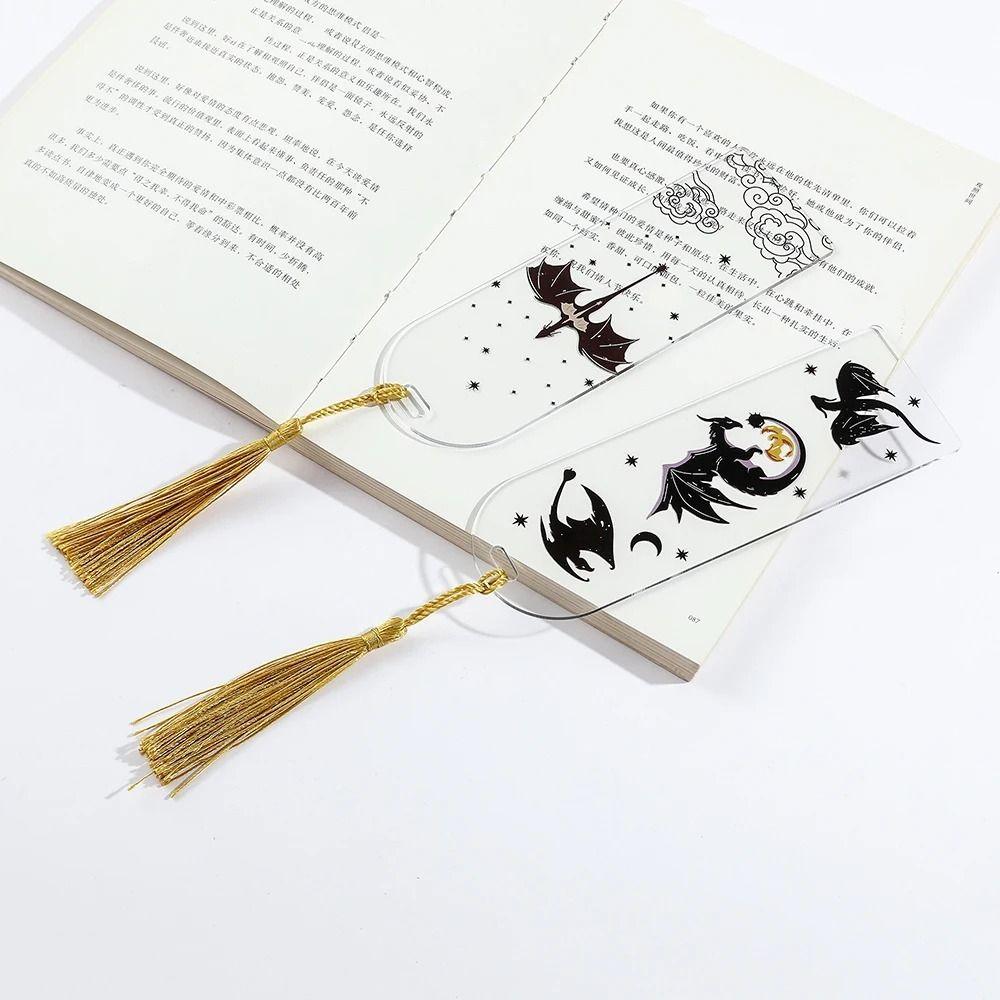 Gift Bookmark Acrylic Anime Book Mark Cartoon Reading Marker