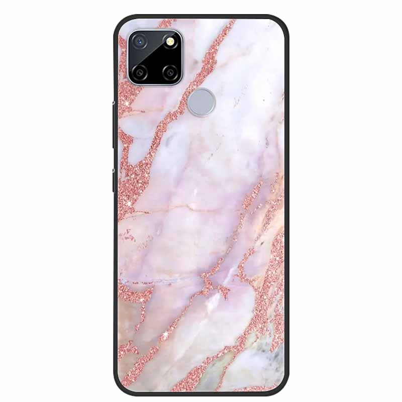 Für Realme C25 Hülle Marmor Silikon TPU Weiche Abdeckung Handyhülle Für OPPO Realme C25S C25 S Funda Stoßfest Coque RMX3191 Capa