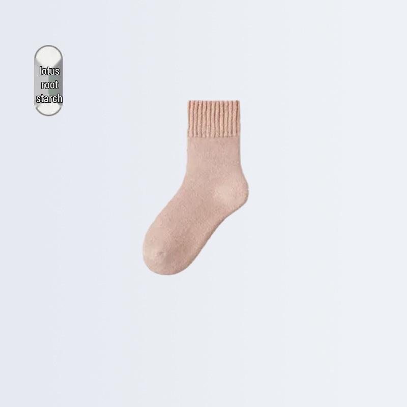 Men's and Women's Extra Thick Wool Winter Socks - Fleece-lined, Cold-resistant, Terry Warm Cotton, Fluffy.