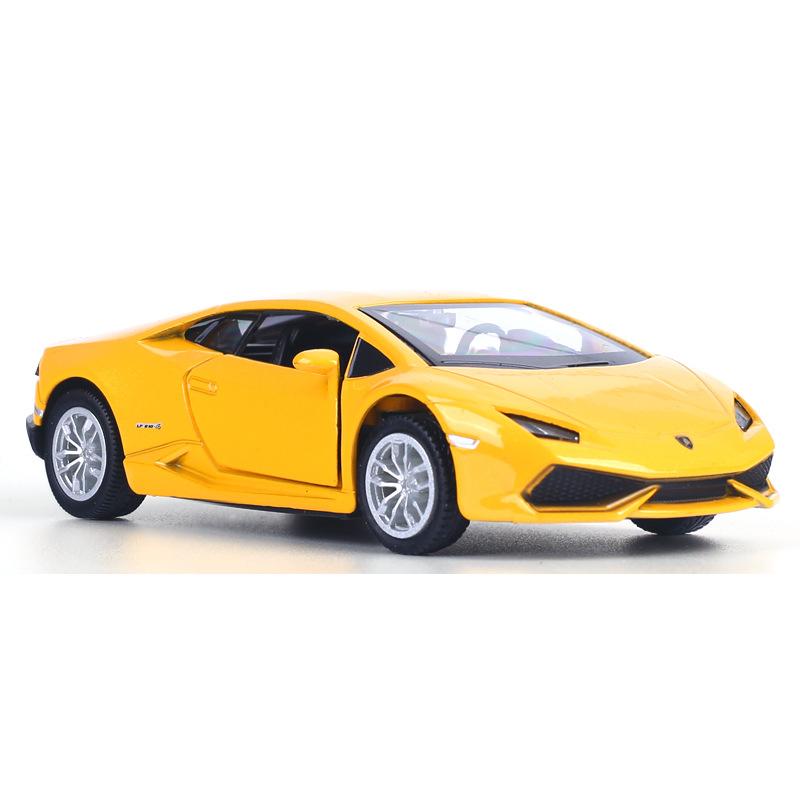 1:36 Lamborghini Huracan Rad Deutschland Stier Logo Diecast Supersportwagen Metallmodell Rückziehfahrzeug Legierung Spielzeug