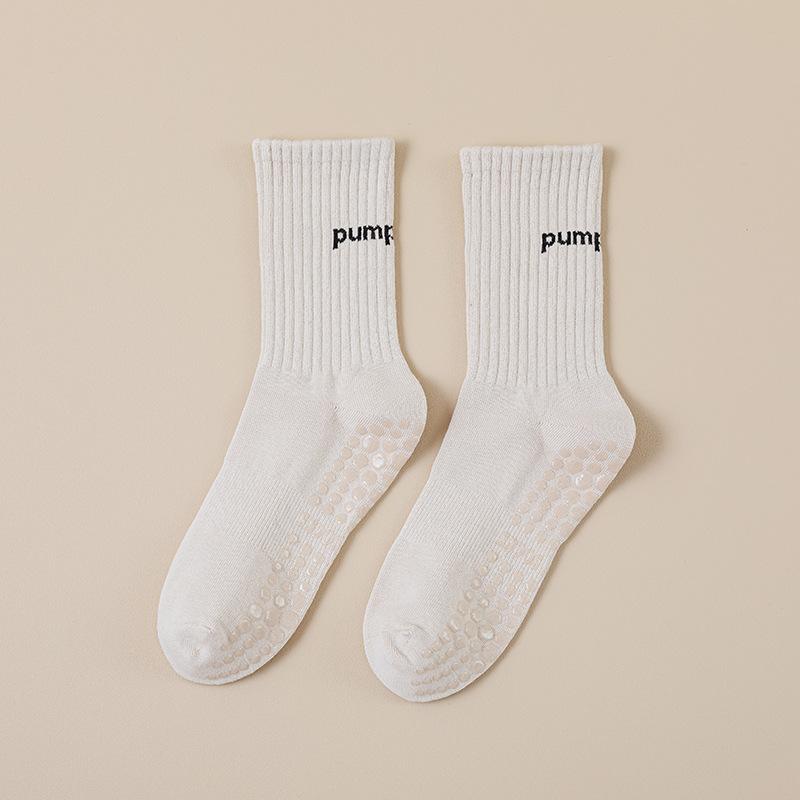 Female Summer Professional Yoga Fitness Exercise Running Jump Non-slip Home Indoor Tube Socks