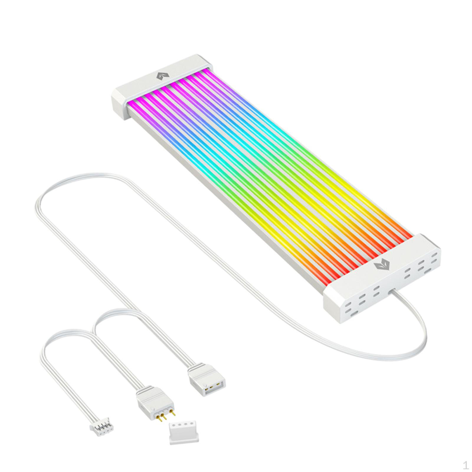 

RGB Подовжувач живлення для ПК Магнітне кріплення Гнучка світлодіодна стрічка 24P 3x8P