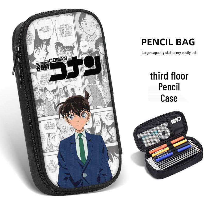 Detektiv Conan Kaito Kid Federmäppchen, Schulbedarf für Kinder, Jungen & Mädchen