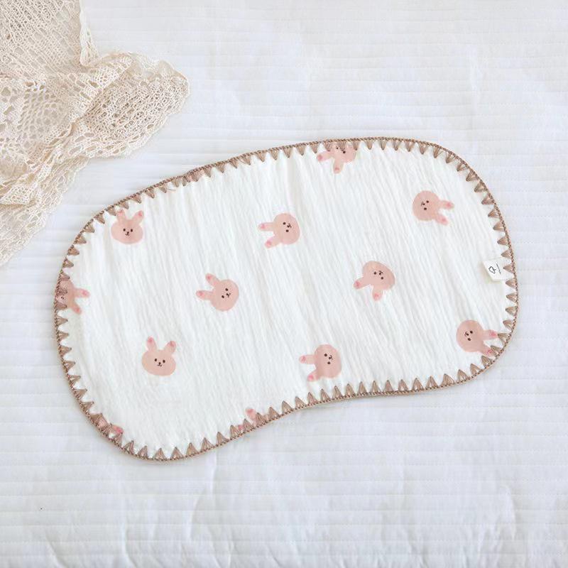 10-lagiges Baumwollgaze-Neugeborenenkissen - Atmungsaktiv, Schweißabsorbierend, Wolkenförmig für Babykomfort