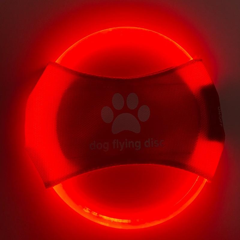 Haustier Leuchtartikel LED Wiederaufladbare Haustier Leuchtende Frisbee Hundetrainingsspielzeug Haustier Hundespielzeug Frisbee