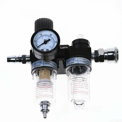 Kit di accessori trappola separatore acqua olio filtro compressore d'aria 1/4 con manometro regolatore