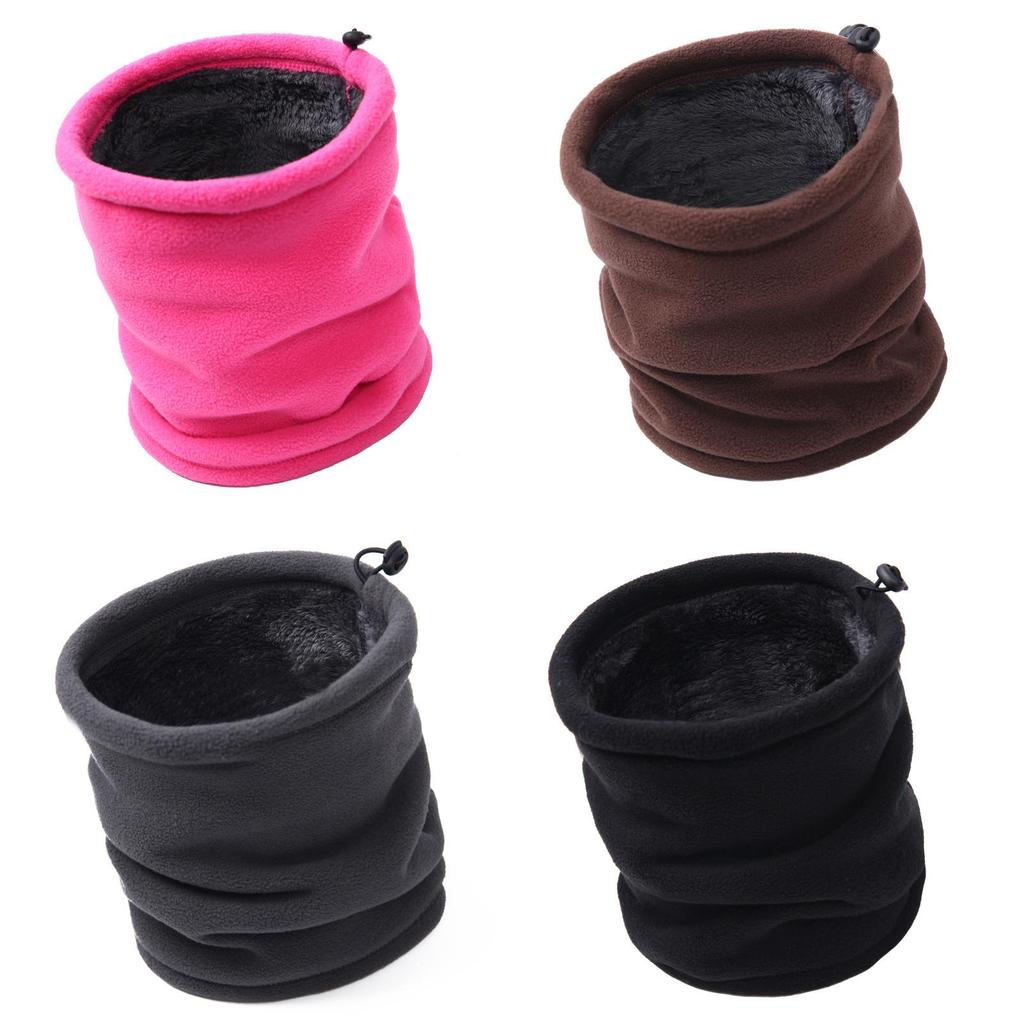Gemütlicher Herren Damen Fleece Nackenwärmer Snood Schal Mütze Unisex Thermische Skibekleidung