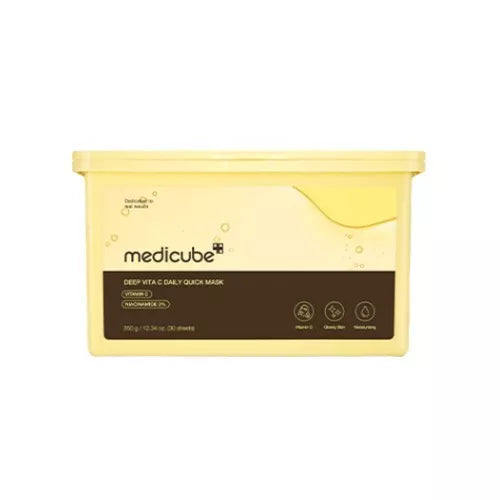 

Medicube Ежедневная быстрая маска Deep Vita C 350 г (30 листов)