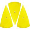 3PCS Contour Squeegee for Vinyl Wraps & Decals Scraper Triangle Pointed Sharp Bubble Scraper Corner Reach Tools Fine-Edge Detailer Hand Tool