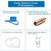 Siphon Hand Pump Manual Hand Pump for Gas Petrol Oil with Syphon Hose One Way High Flow Hand Pump Easy to Operate