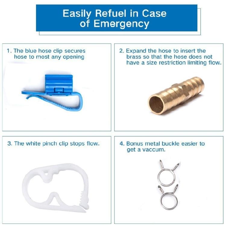 Siphon Hand Pump Manual Hand Pump for Gas Petrol Oil with Syphon Hose One Way High Flow Hand Pump Easy to Operate