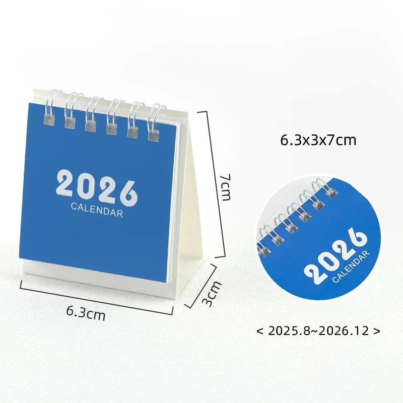 Small Desk Calendar 2026 Standing Flip Weekly Calendar Creative Coil Calendar Planner For Daily Schedule Planning