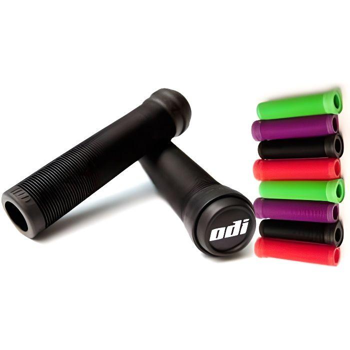 Poignées Odi Longneck Std Flangless Violet - ODI - Multisport - Adulte - Structure Lamelles - Largeur 143mm
