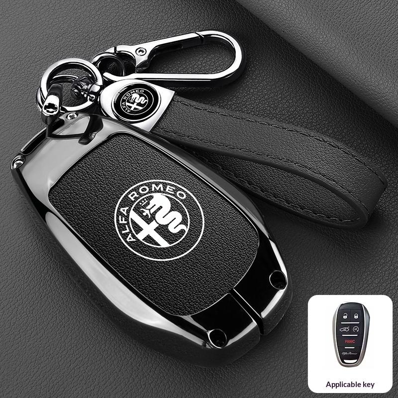 Car Key Bag Keychain Car Remote For Alfa Romeo Giulia 2015 +Stelvio 2016+ Spider Etcetera Key Case Cover Shell Protector KeylessSA0