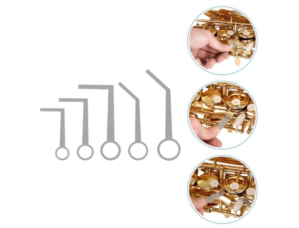 Set de instrumente de ajustare pentru etanșarea garniturilor de saxofon - 5 dimensiuni