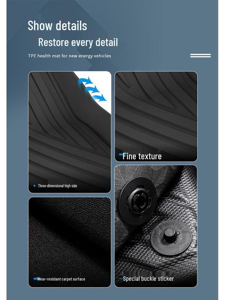 Nissan N7 Floor Mats: Wear-Resistant, Eco-Friendly TPE for 25 Models, Includes Trunk Mat