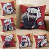Beautiful Cartoon H-Helltaker-MT The Anime Pillow Case Printing Pillowcase Living Room Sofa Cushion Cover Bedroom Room Decor