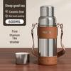 Temake Elegant Double-Wall Thermos with Ceramic Liner