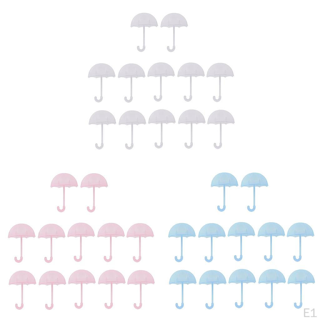 12 pezzi Scatoline per caramelle piccole con motivo ombrello, Scatole per cioccolatini Accessorio per feste - Rosa, 7cm × 10cm