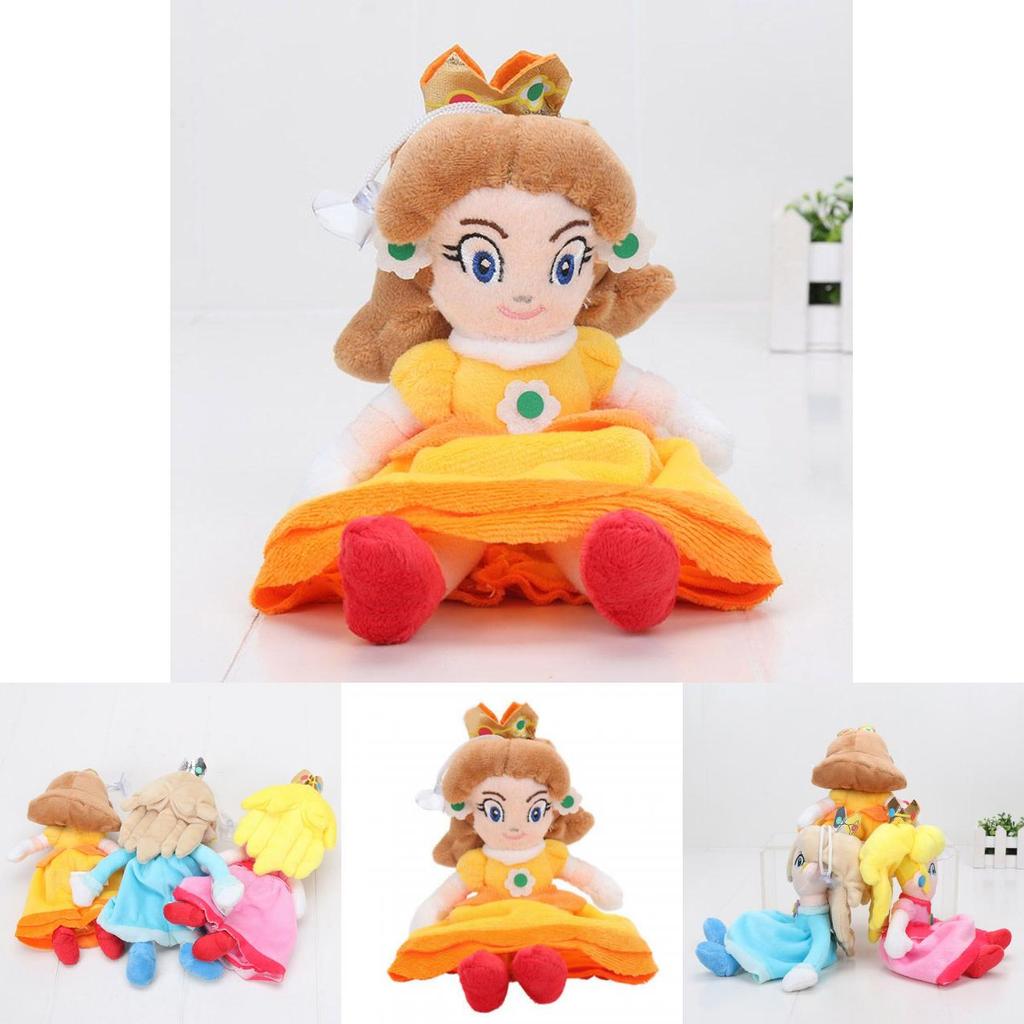 Adorable New Super Mario Bros. Princess Peach Daisy Rosalina Plush Doll Stuffed Toy 8 Inch