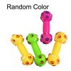 Dog Dumbbell Toy Squeaky Dumbbell Dog Chew Toy Raised Texture Teeth Cleaning Toy for Puppy Teething Dogs Interactive Play