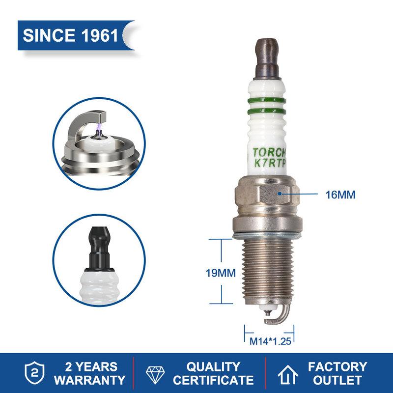 (pack of 2-8) Ignition System Spark Plug Torch K7RTP Platinum Candles for Car CHERY for BYD for SAIC MG for GREAT WALL