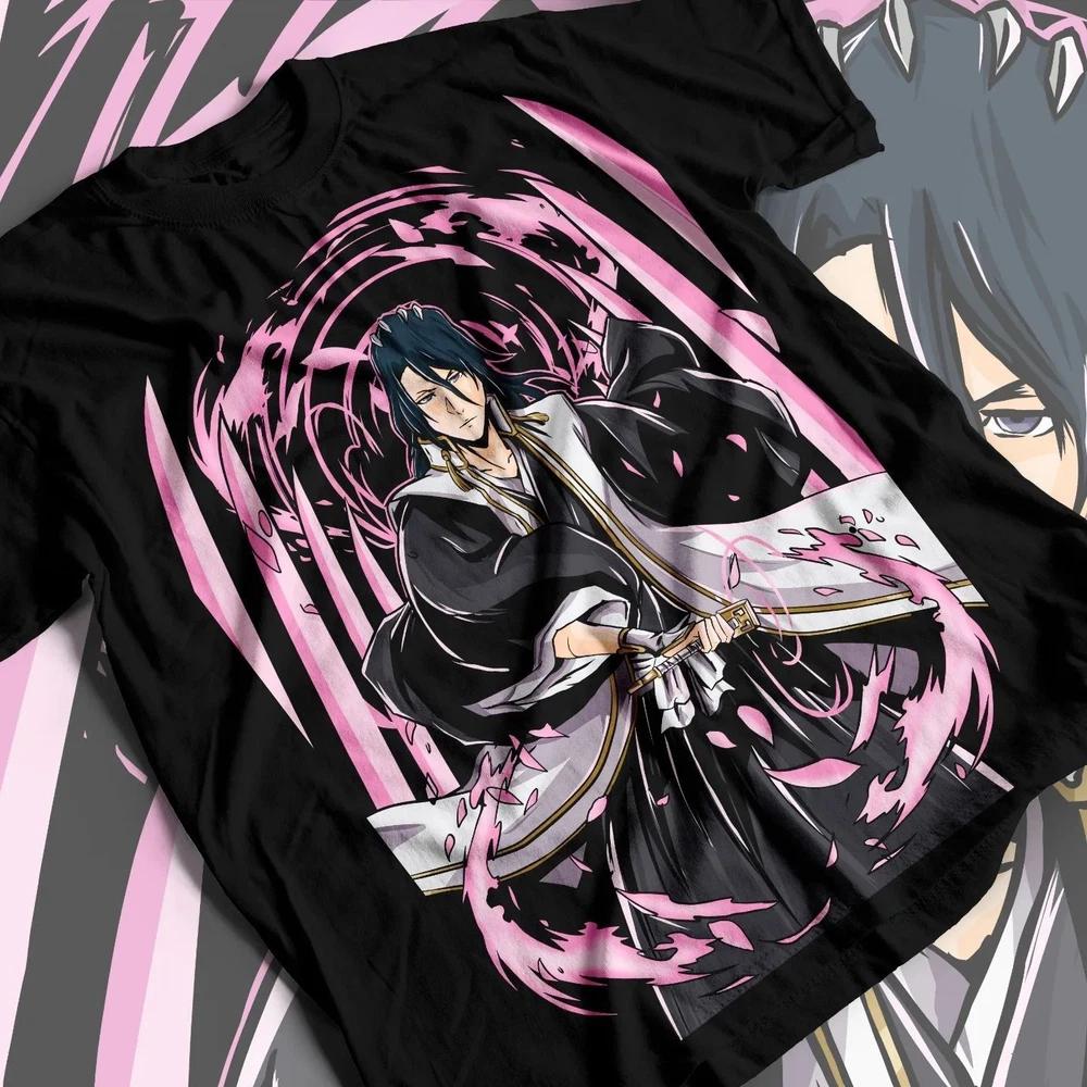 Byakuya Kuchiki TShirt Bleach Shirt Unisexga Strip Anime Graphic Tee All Size S