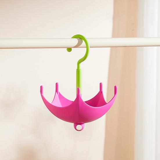 Rotating Closet Hanger Umbrella Design 5 Hangers Scarf Belt Organizer Wardrobe Hat Hanger for Clothes Towels Bras Gloves Bags