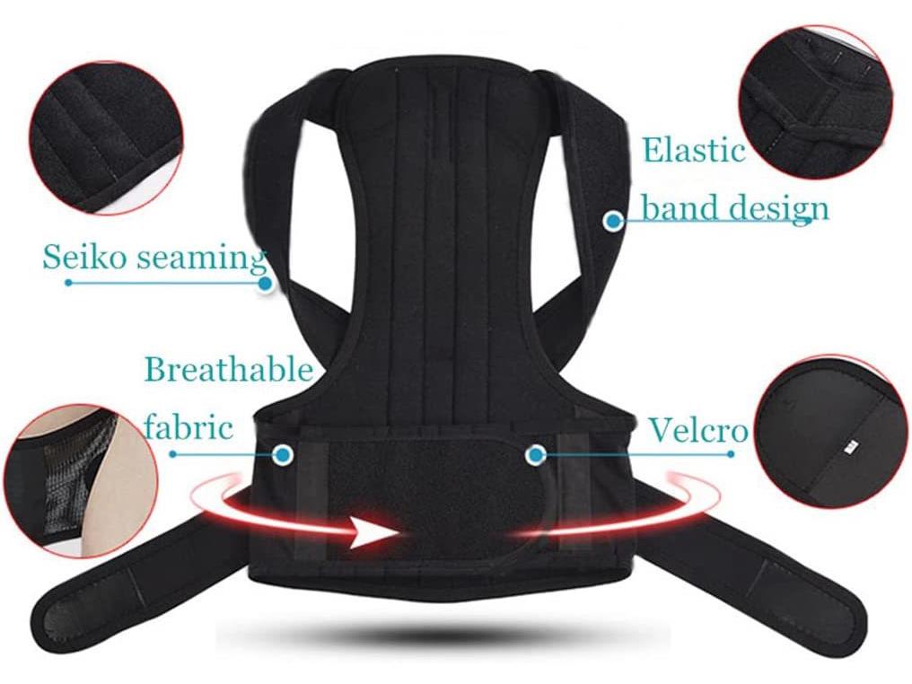 Posture Correction Belt with Shoulder Strap Support