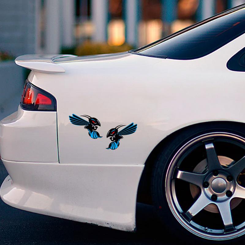 Lustige Auto Wespe Kratzaufkleber Biene Aufkleber für Glas Autozubehör für Autoscooter Scheinwerfer Fenster Autozubehör