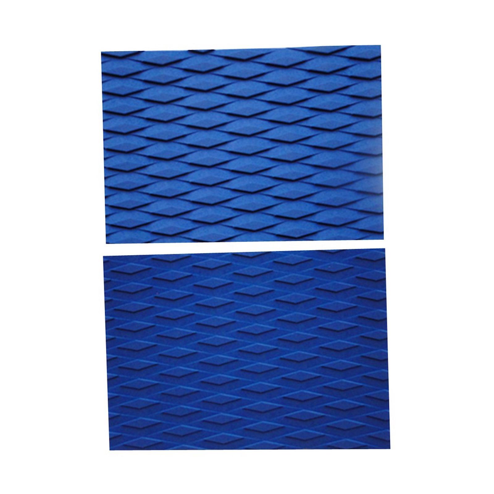 

2 шт. Нескользящие коврики для серфборда, скимборда, коврик для деки, коврик для хвоста, коврики для деки серфборда/скимборда, легко установить синий