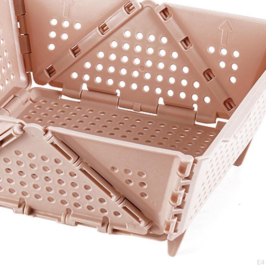 Compact Folding Basket for Organizing Fruits and Vegetables In Bedroom or Living Room