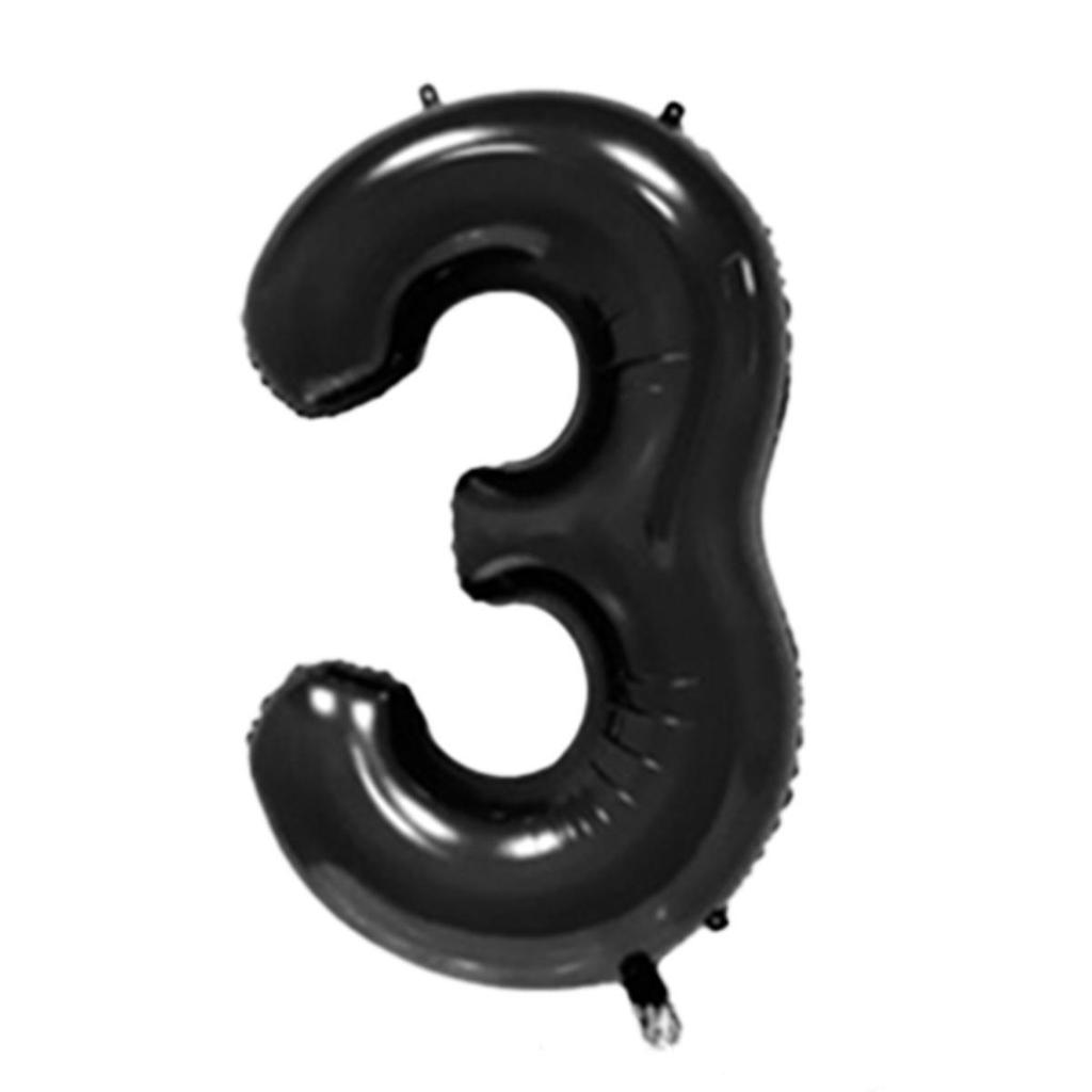 32-Inch Gradient Color Aluminum Foil Number Balloons - US Version