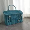 Halloween Storage Basket - Woven Rattan Style Organizer with Lid for Home & Shelf Decor. Durable & Creative!