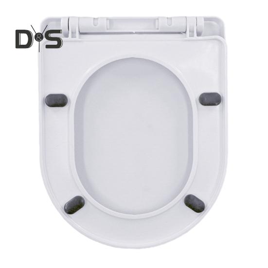 Toilet Cover with Quiet Close Technology Sturdy Anti-Shift Design Quick Release Secure Fit Toilet Lid