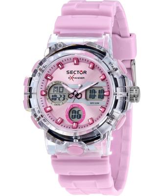 Ex-46 Silicone Strap Purple Dial Quartz R3251242501 Women's Watch