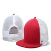 Neue Sommer Hip Hop Leere Platte Hut HipHop Netz Hut Damen Flacher Rand Baseballkappe Herren