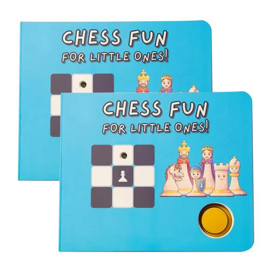 

Детская книга для обучения шахматам со светодиодной подсветкой для малышей, мальчиков, девочек, образовательная интерактивная настольная игра в шахматы, книга для начинающих изучать шахматы 2pcs