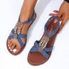Large size flat sandals women's summer new foot sandals women's