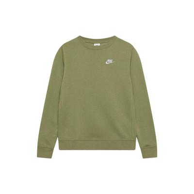 Nike Solid Color Crew Neck Pullover Logo Print Sweatshirt Unisex Sweatshirt Green BV2662-334
