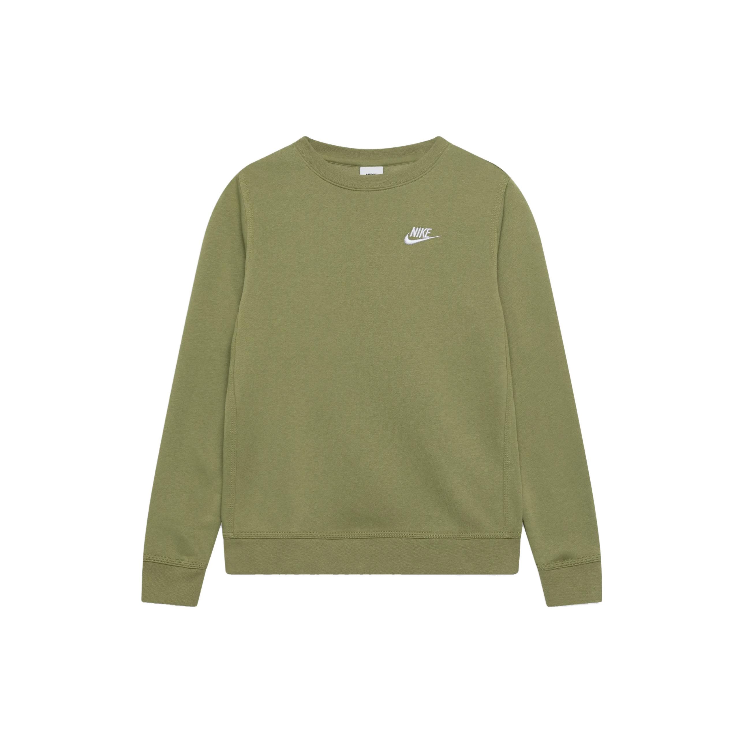 

Nike Однотонный пуловер с круглым вырезом, с принтом логотипа, унисекс, зеленый BV2662-334 XS