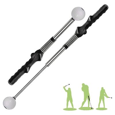 Retractable Golf Swing Training Aid Portable Grip  with Click Feedback for Indoor Practice Golf Accessories