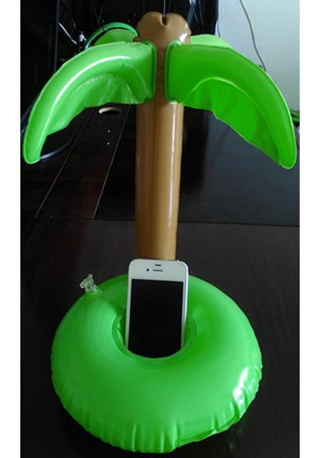 Inflatable Coconut Tree Drink & Phone Holder Toy and Home Decor