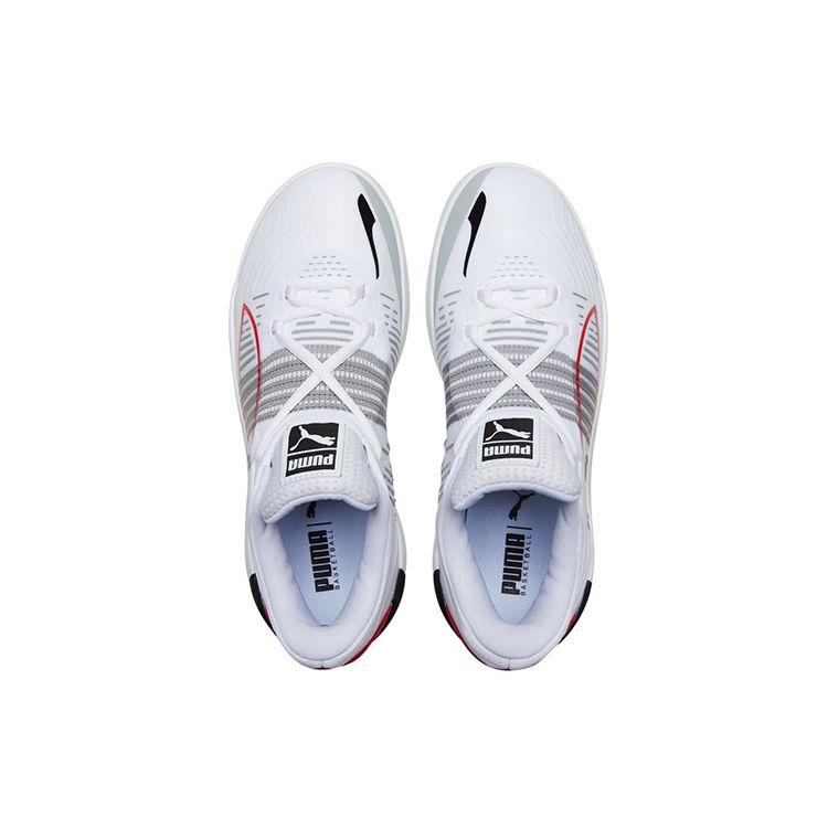 Puma Fusion Nitro White High Risk Red Unisex Sneakers 195514-04