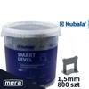 Kubala Smart Level Klipsy 1,5Mm Do Poziomowania Płytek 800Szt 1869