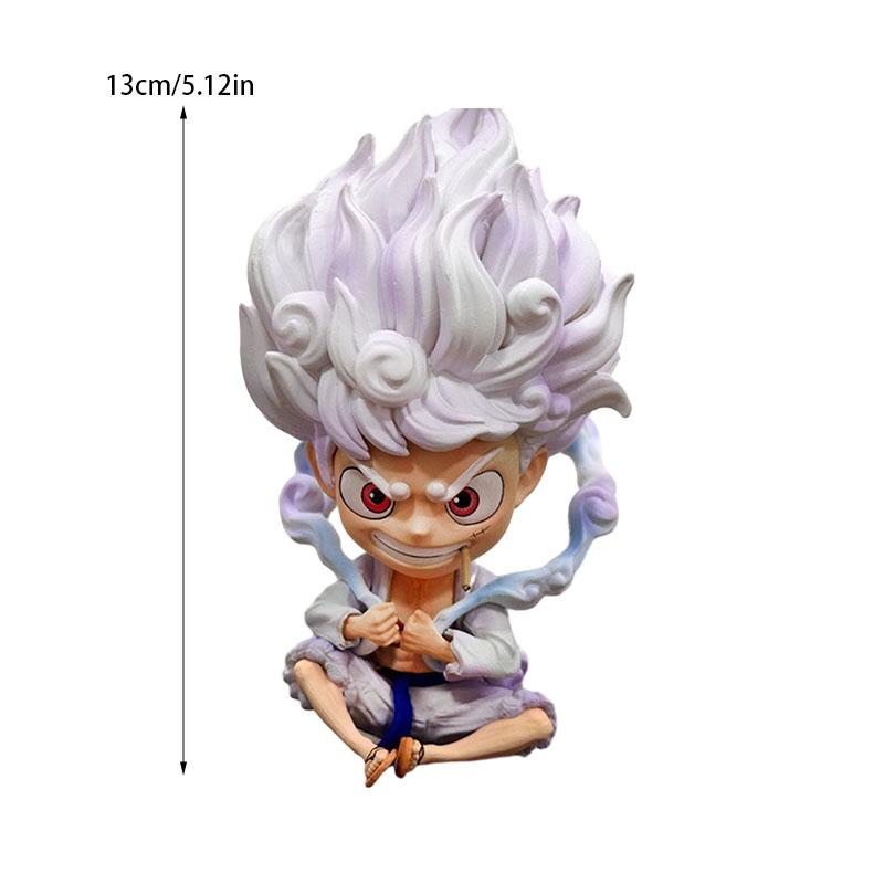 

One Nika Piece Luffy Sitting Posture Figure Anime Childern Present Decoration
