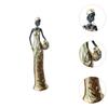 African Sculpture Collectible Art Piece Vintage Women Figure Tabletop Ornament